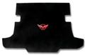 C5 Deck Mat (Coupe) - Black with Red C5 Logo